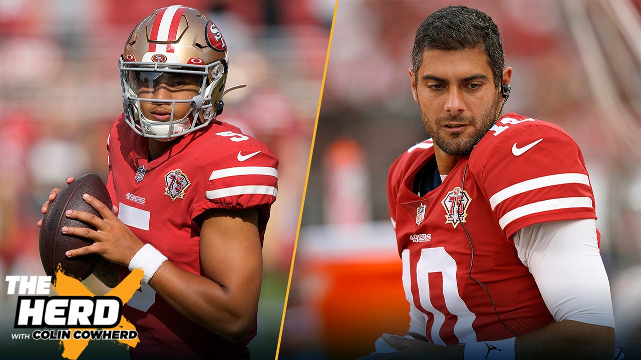 Colin Cowherd: 'It's not an indictment on Trey Lance if the 49ers start Jimmy G' I THE HERD