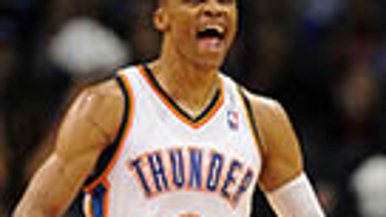 Westbrook, Thunder start fast, hold off Lakers