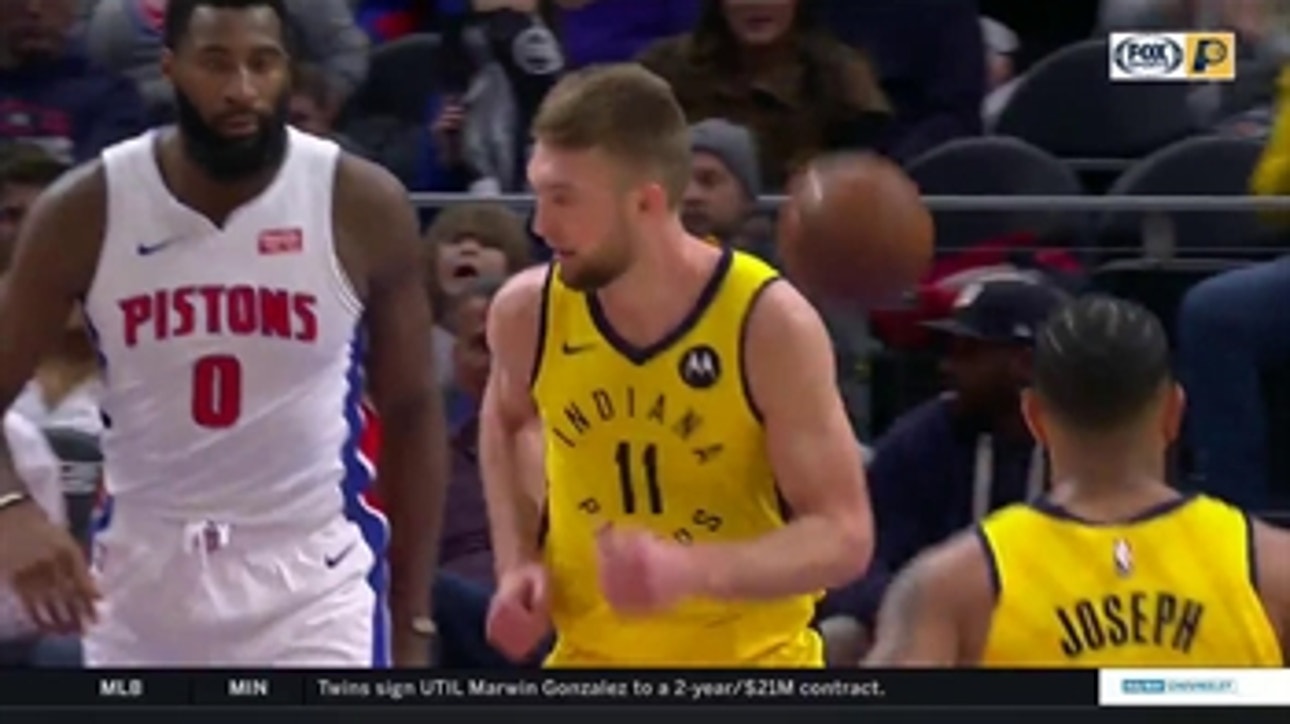 WATCH: Sabonis scores 23 but leaves game with ankle injury