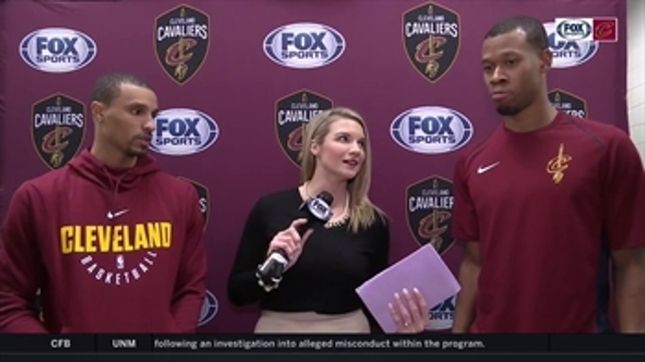 Allie catches up with George Hill & Rodney Hood, two 'excited' new Cavs