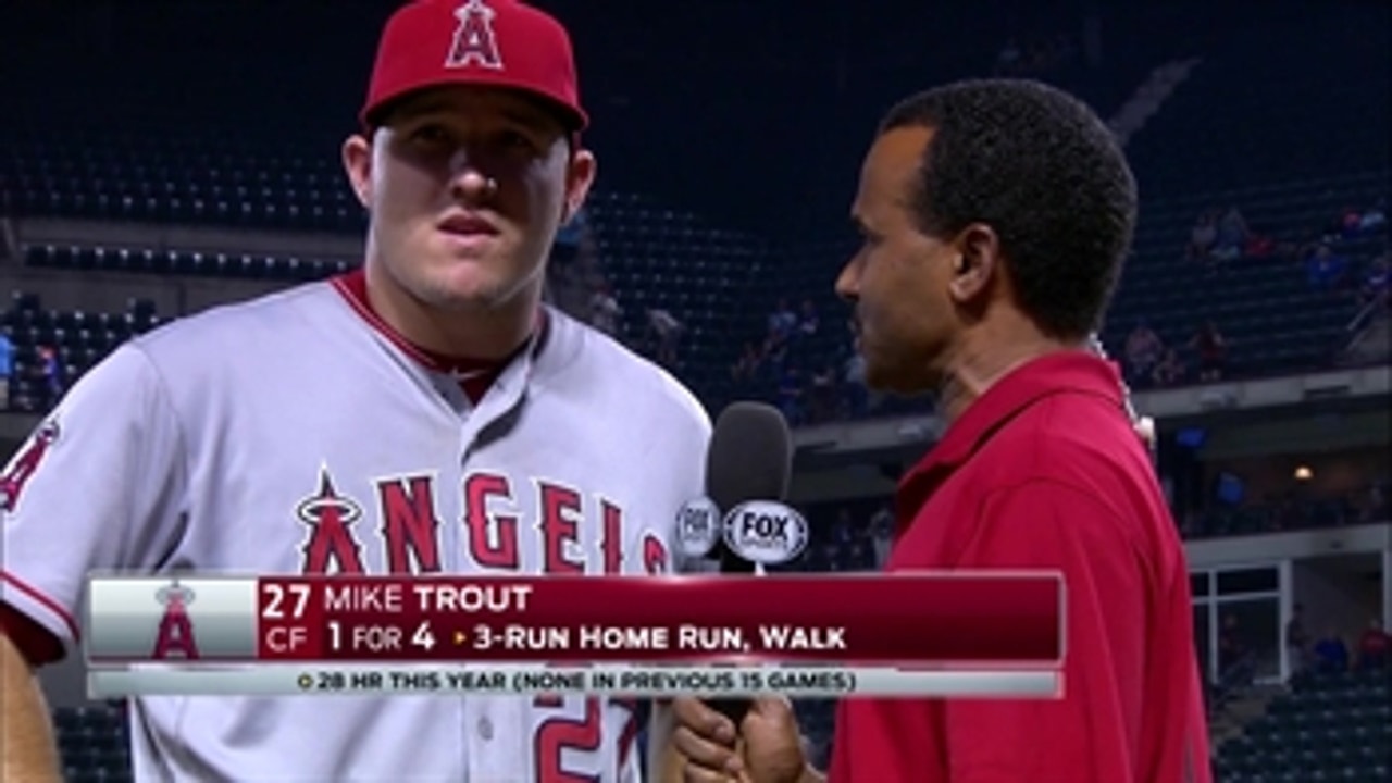 Trout's 3-run homer proves the difference in 5-4 win over Rangers
