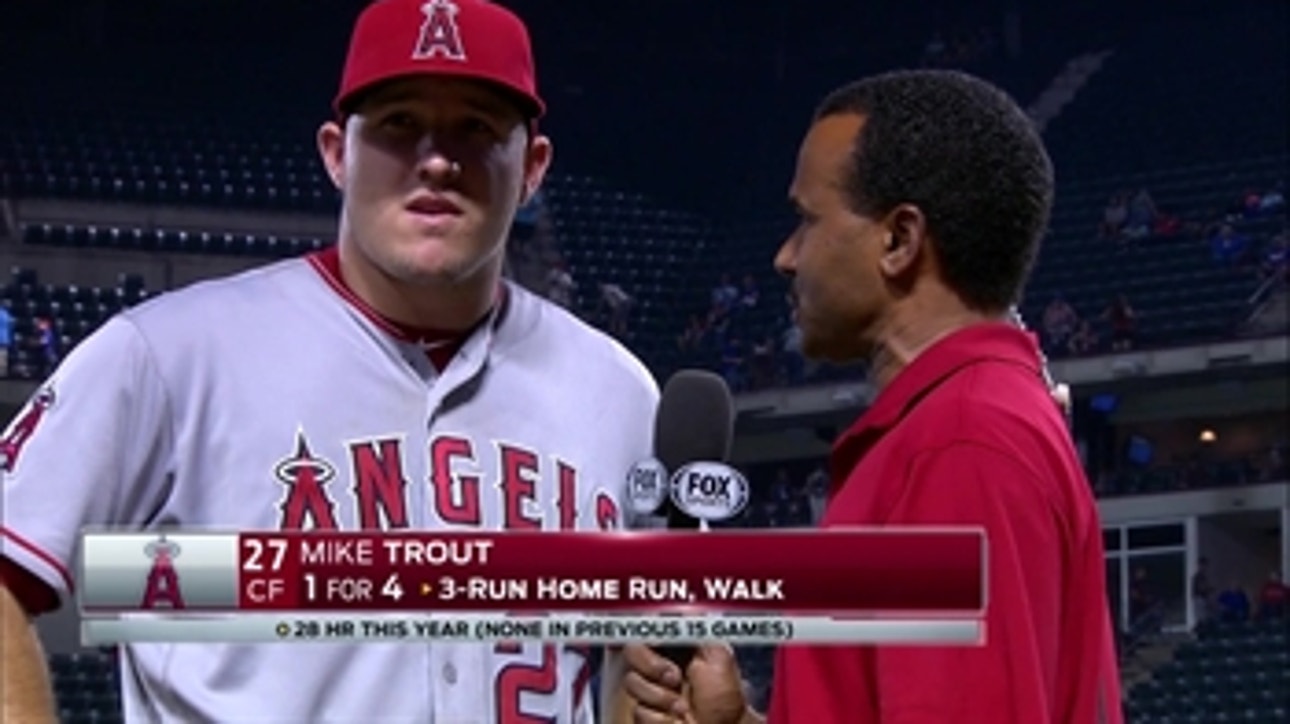 Trout's 3-run homer proves the difference in 5-4 win over Rangers