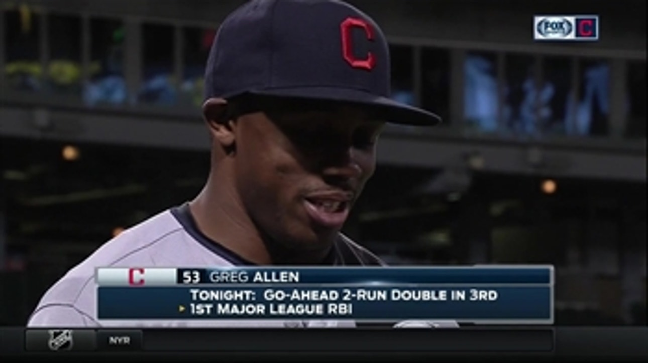 Indians rookie Greg Allen feels lucky to be with the winning culture of the Indians