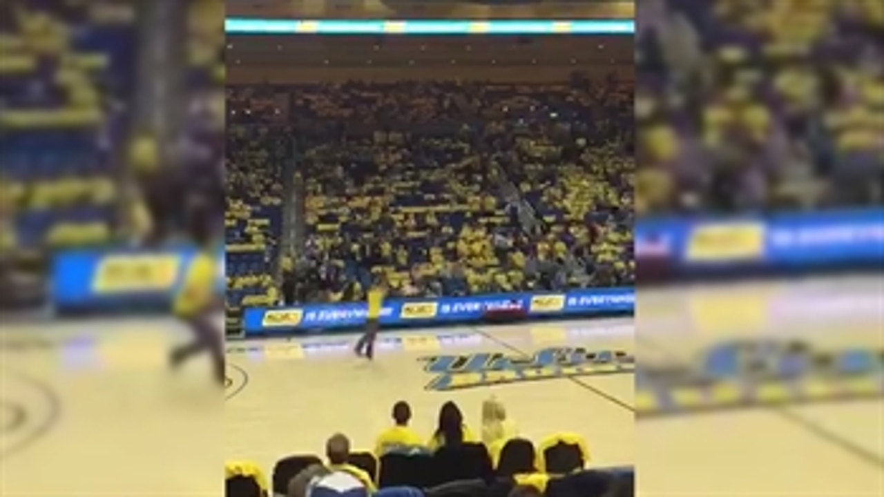 UCLA student's quick thinking on half-court shot leads to big prize