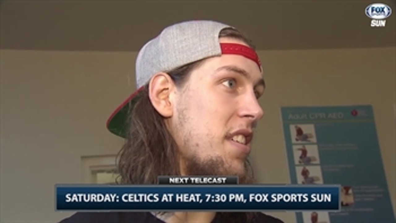 Jordan Mickey and Kelly Olynyk react to what it will be like to play against the Celtics