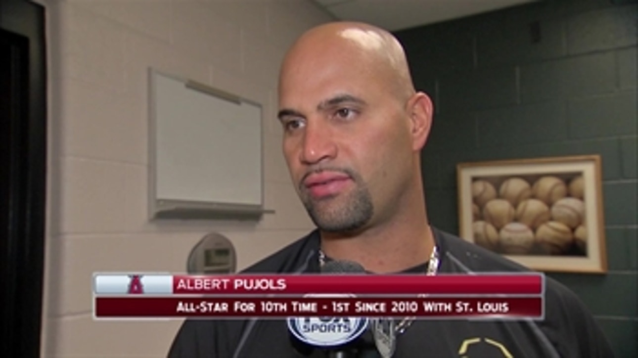Albert Pujols reacts to All-Star Game selection