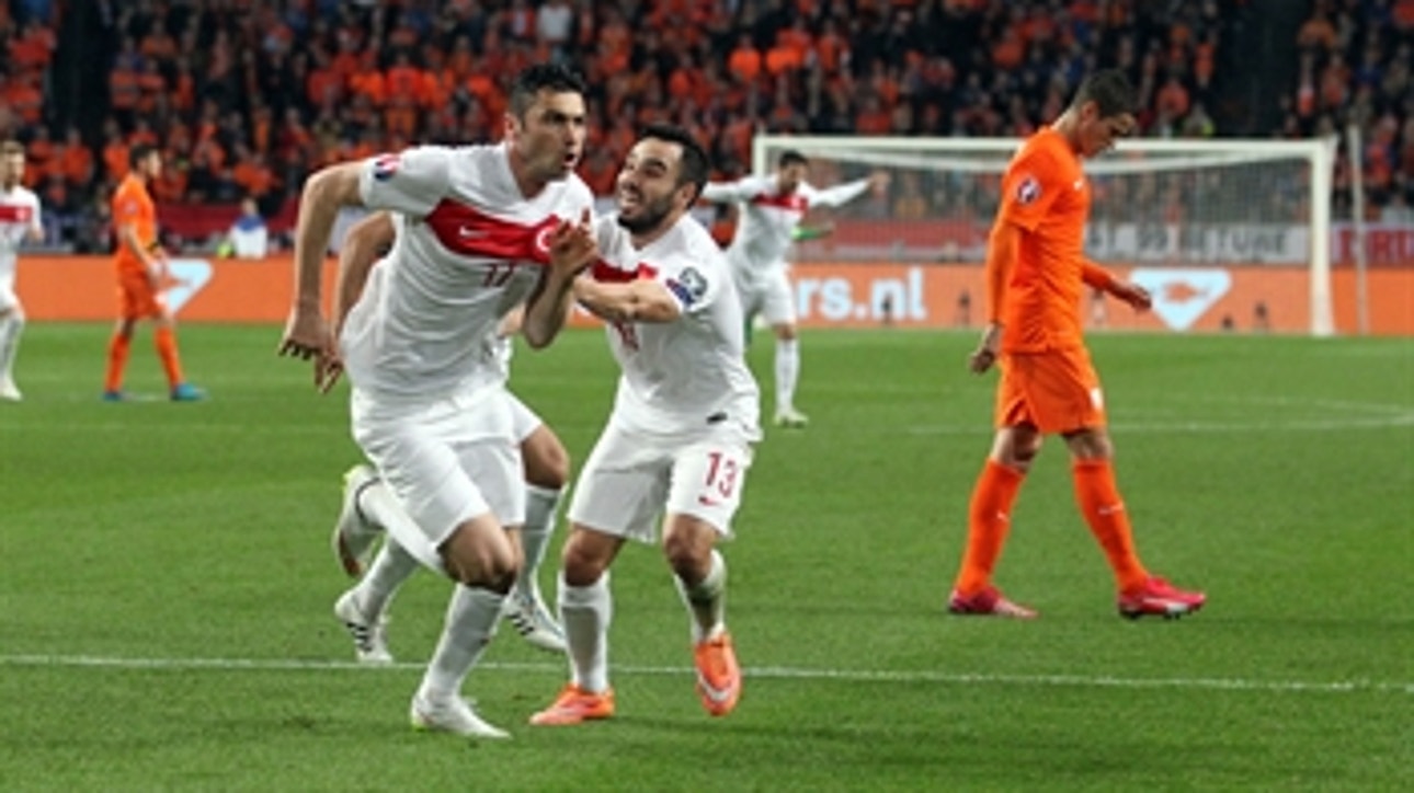 Yilmaz gives Turkey 1-0 lead
