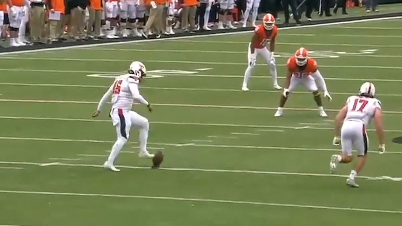 Texas Tech onside kick backfires as Jason Taylor II takes it to the house, Oklahoma State leads 28-24