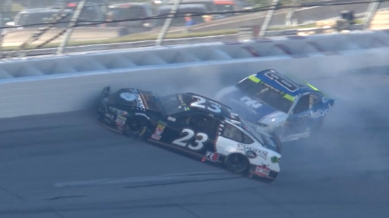 Alex Bowman wrecks late and collects J.J. Yeley | 2018 TALLADEGA