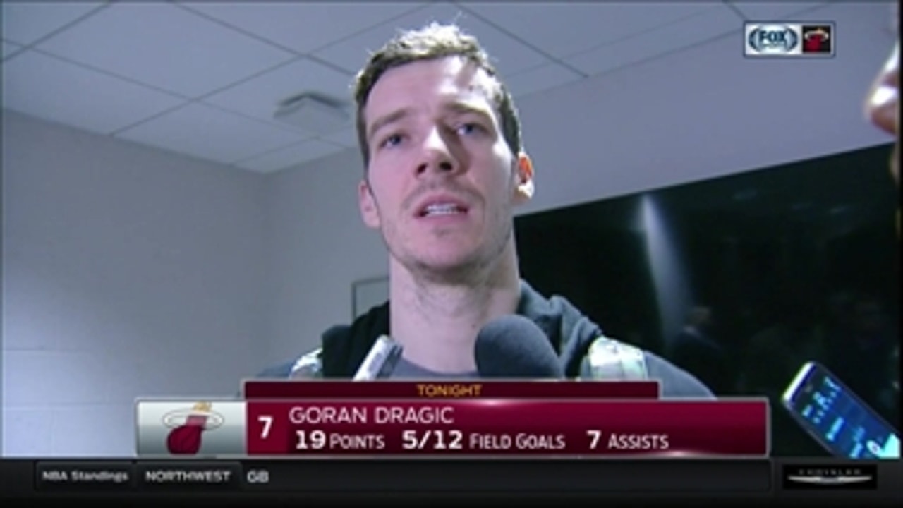 Heat's Goran Dragic says getting players back was a big help