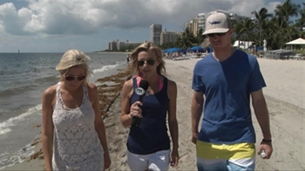 Short walk on the beach: Catching up with the Andersons