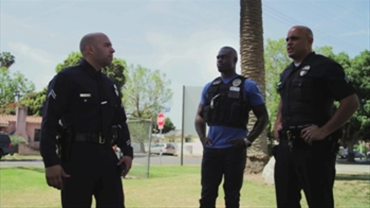 Uriah Hall rides along with LAPD