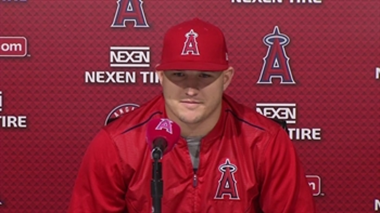 Mike Trout: I knew I had messed my thumb when it happened