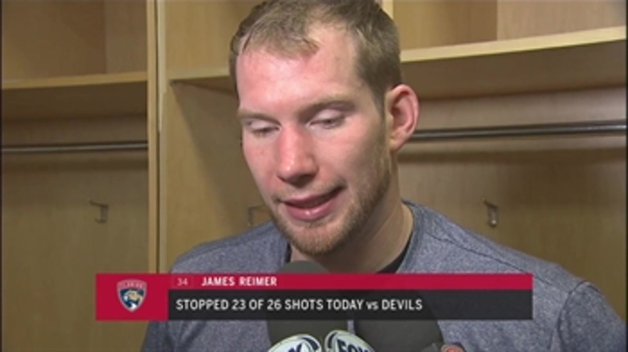 James Reimer on controversial 1st-period goal, loss to Devils