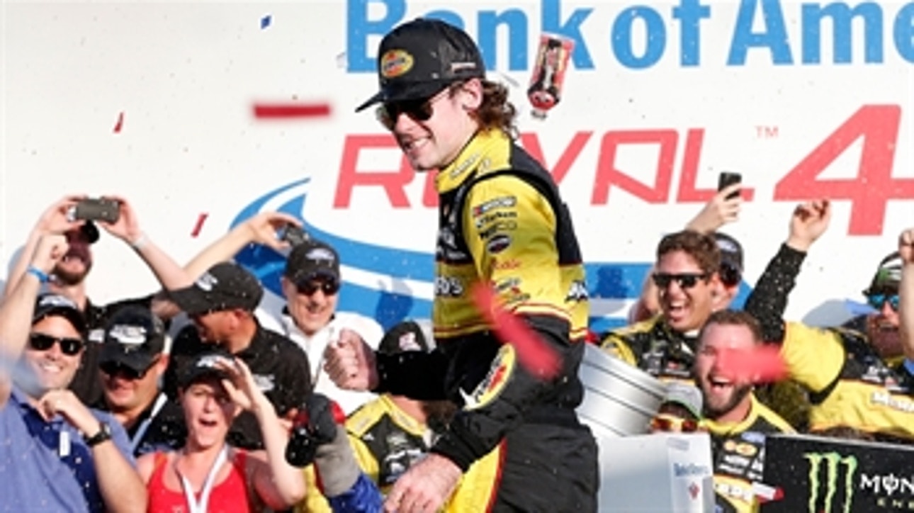 Ryan Blaney snatches last-second win after leaders wreck ' 2018 CHARLOTTE ROVAL