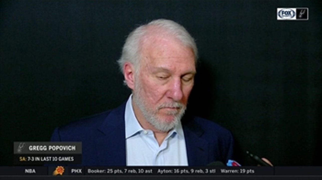 Gregg Popovich on tough Spurs loss to Nuggets
