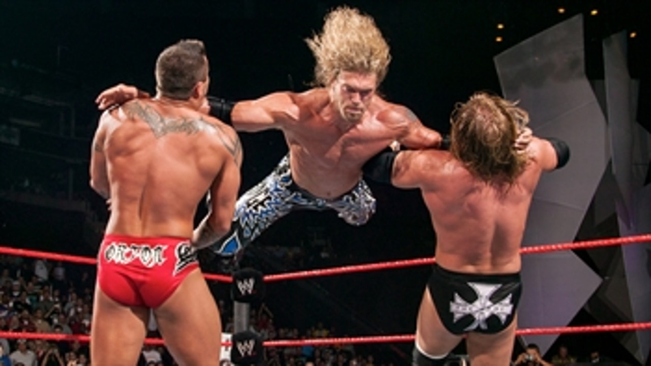 Edge, Shelton Benjamin & Tajiri vs. Evolution: Raw, May 3, 2004 (Full Match)