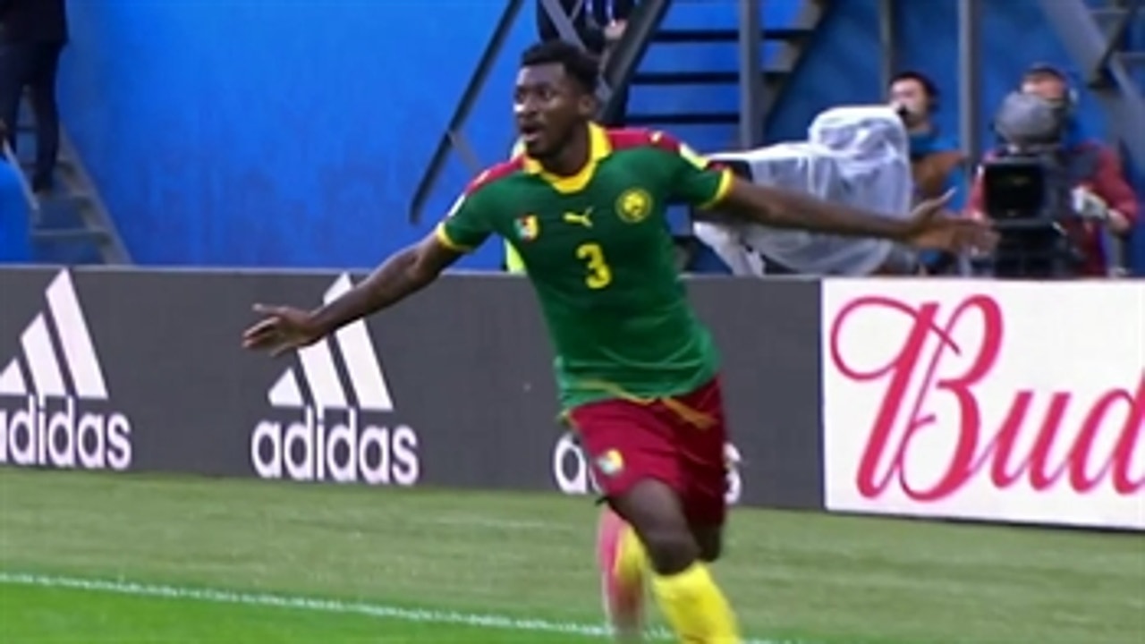 Zambo Anguissa chips it in to make it 1-0 for Cameroon ' 2017 FIFA Confederations Cup Highlights