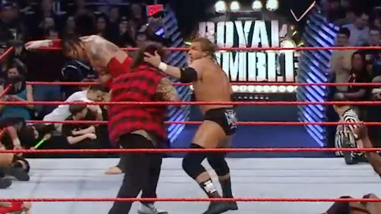 Mick Foley and Triple H reprise their famous rivalry at MSG in the 2008 Royal Rumble