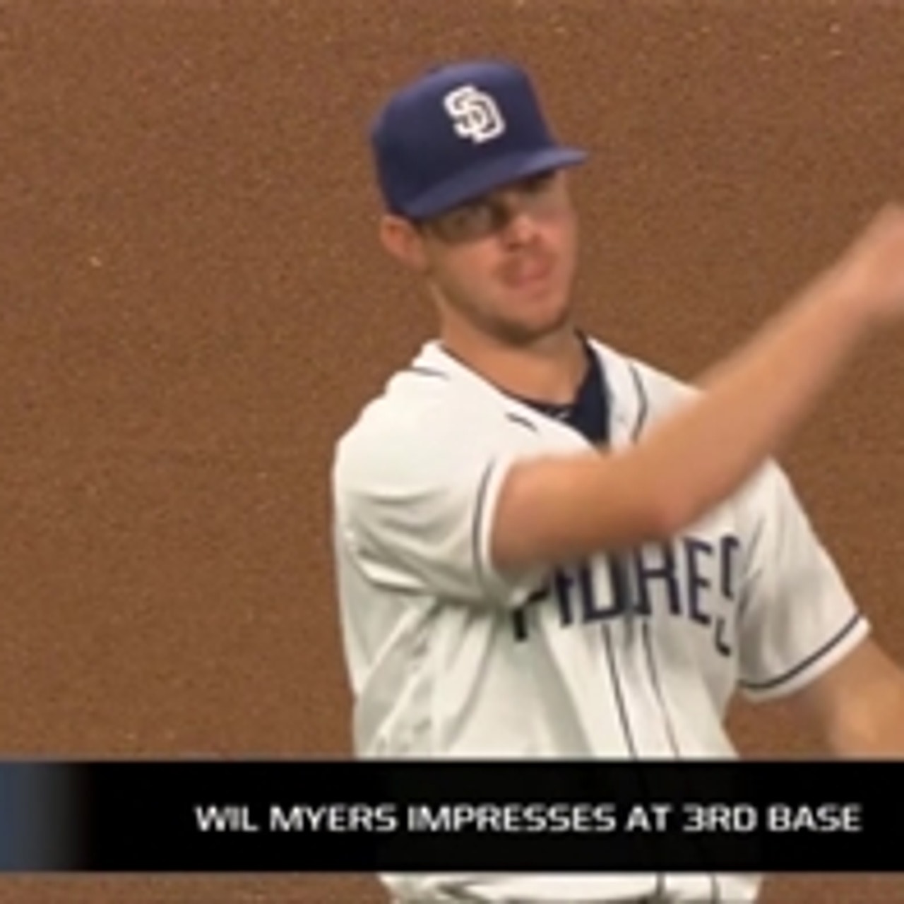 Wil Myers impresses in his 3rd base debut