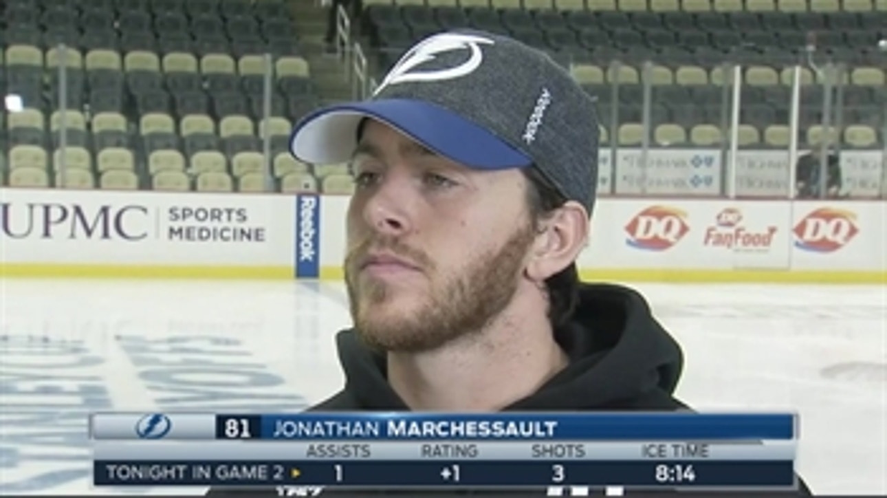 Jonathan Marchessault says the Lightning were inconsistent in Game 2