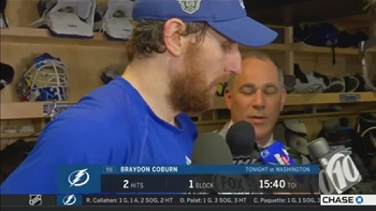 Braydon Coburn on trying to slow down Alex Ovechkin