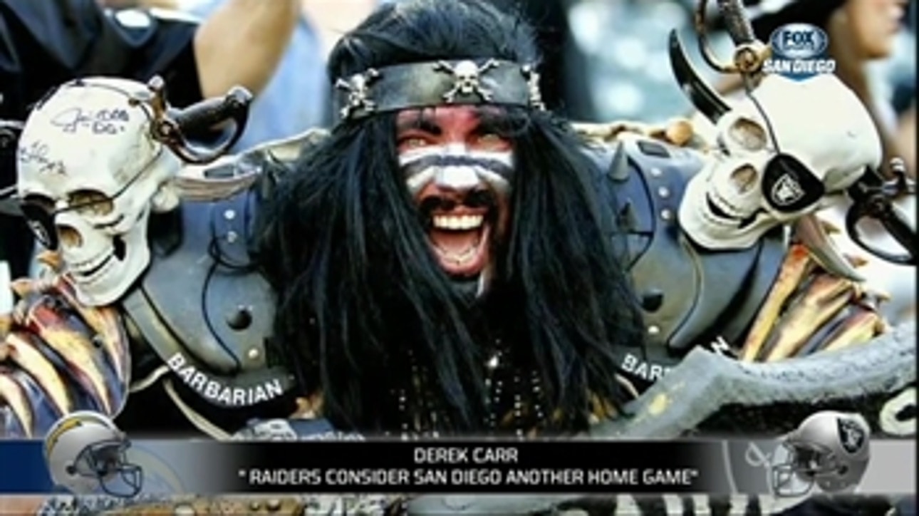 Shots Fired! Derek Carr calls San Diego another home game for the Raiders