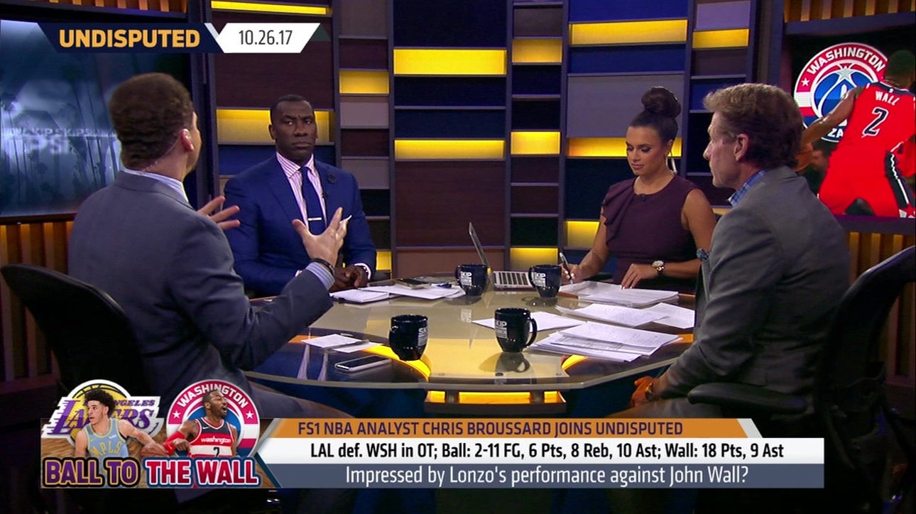Chris Broussard grades Lonzo Ball's performance in his first game against John Wall ' UNDISPUTED