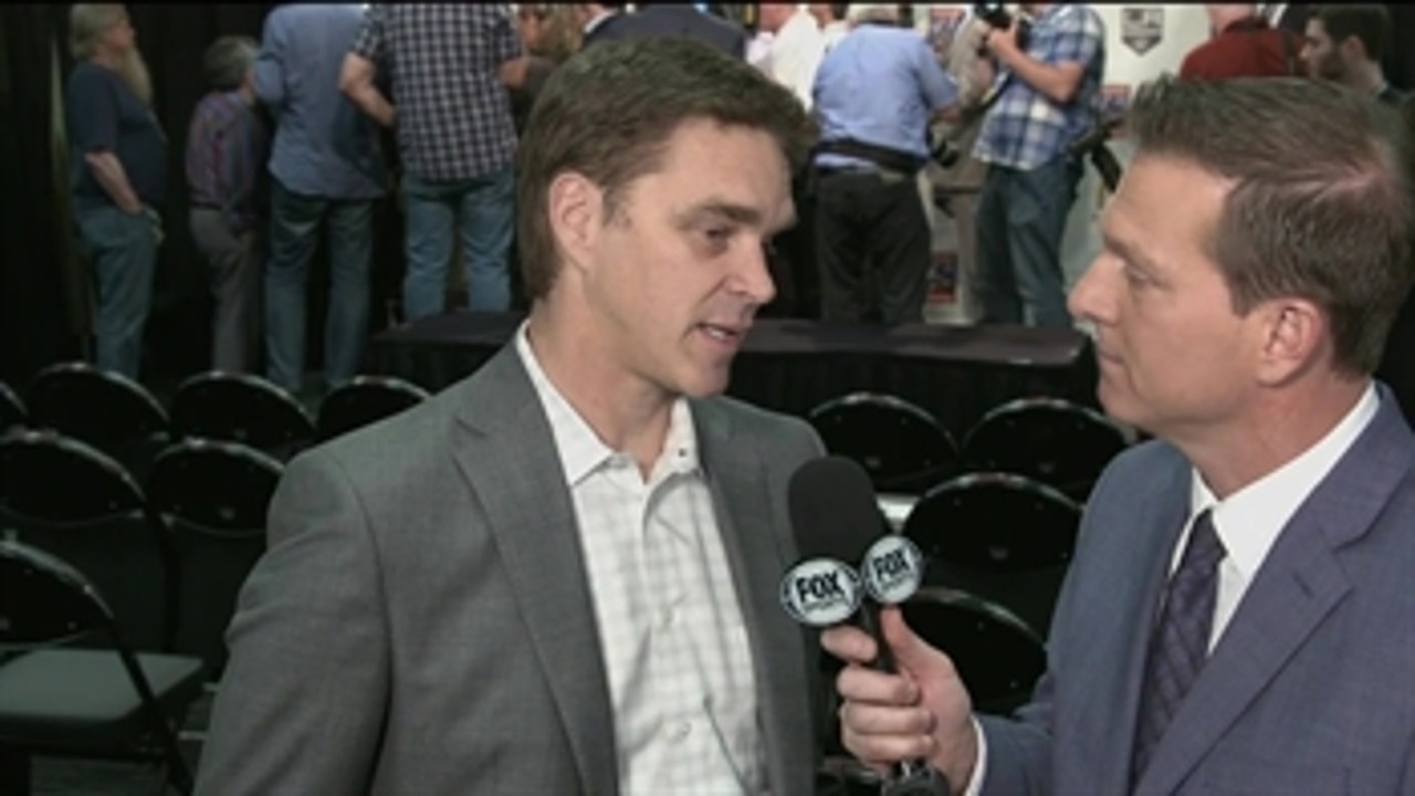 Luc Robitaille after John Stevens introduction: 'It's a great day to be a King'
