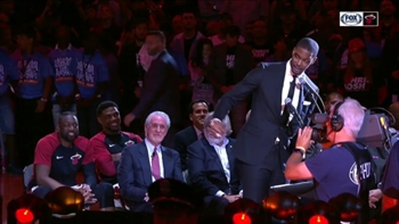 Chris Bosh delivers a moving speech to Heat Nation (PART 1)
