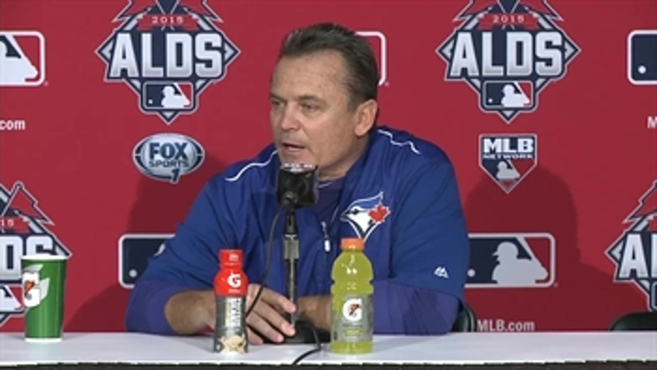 Gibbons on the Blue Jays' Game 2 loss: 'Today was a great ballgame. They came out on top'