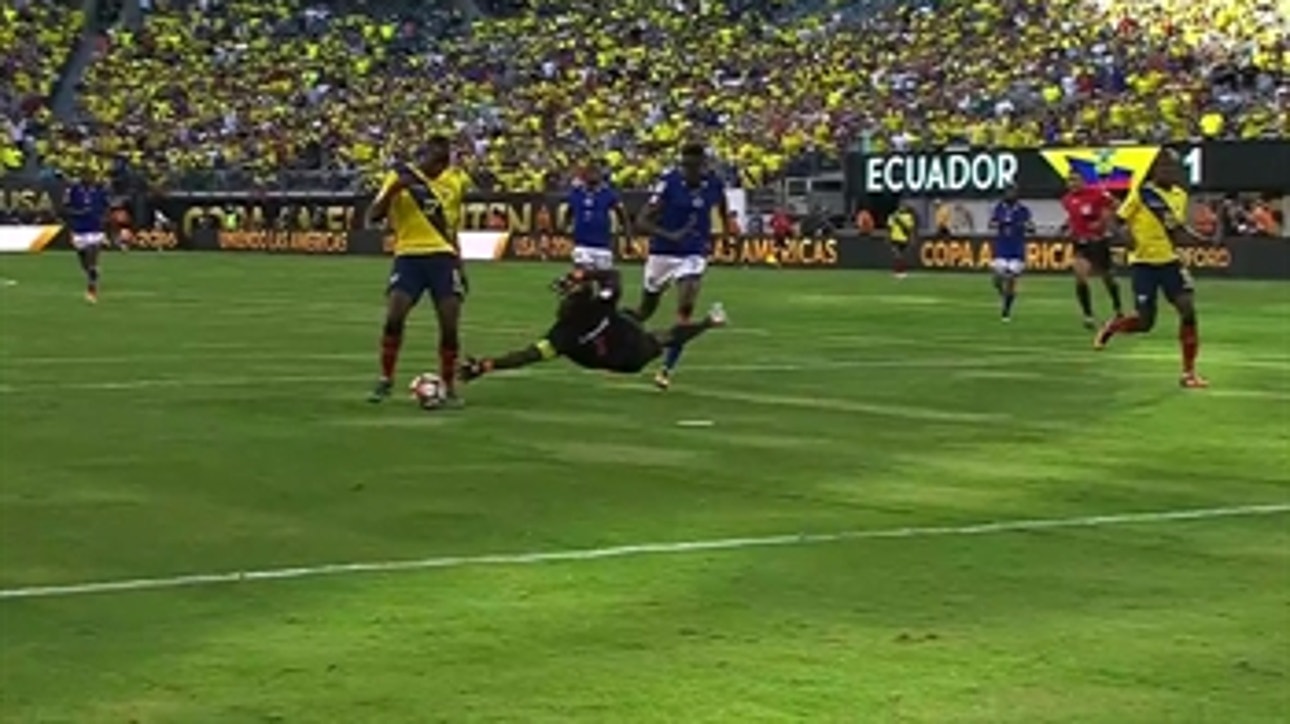Jaime Ayovi's easy finish doubles Ecuador's lead ' 2016 Copa America Highlights