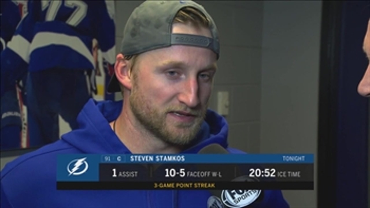 Steven Stamkos happy finish homestand by beating high-flying Jets