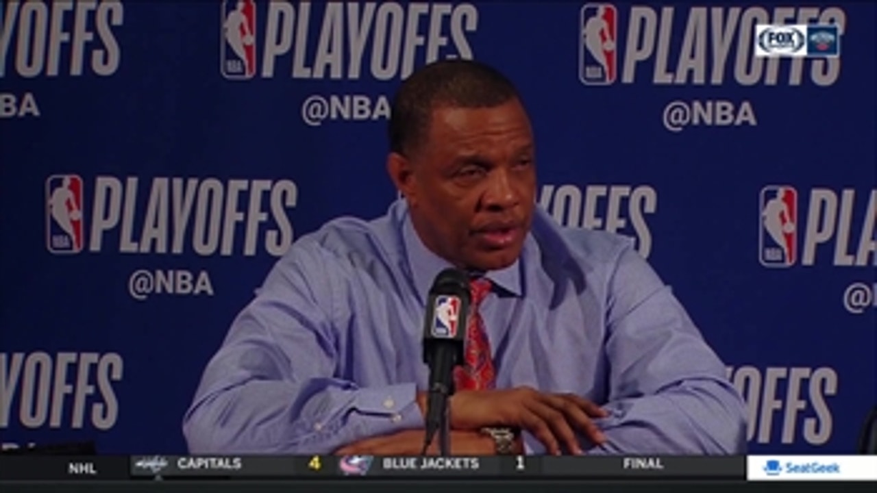Alvin Gentry on Boogie Being apart of this run ' Trail Blazers at Pelicans