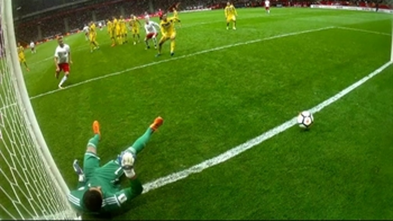 Lewandowski goal wrongly disallowed vs. Kazakhstan ' 2017 UEFA World Cup Qualifying Highlights