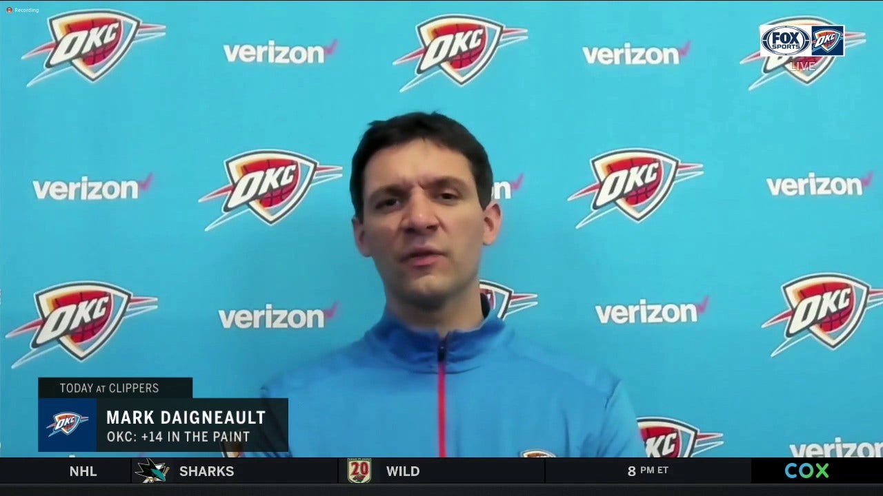 Mark Daigneault: 'Our guys took a step forward tonight'