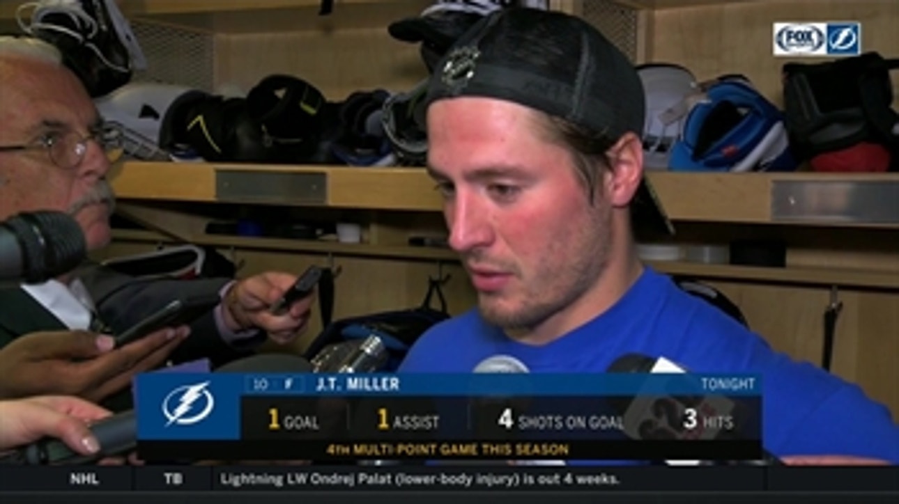 J.T. Miller says Bolts took care of the puck