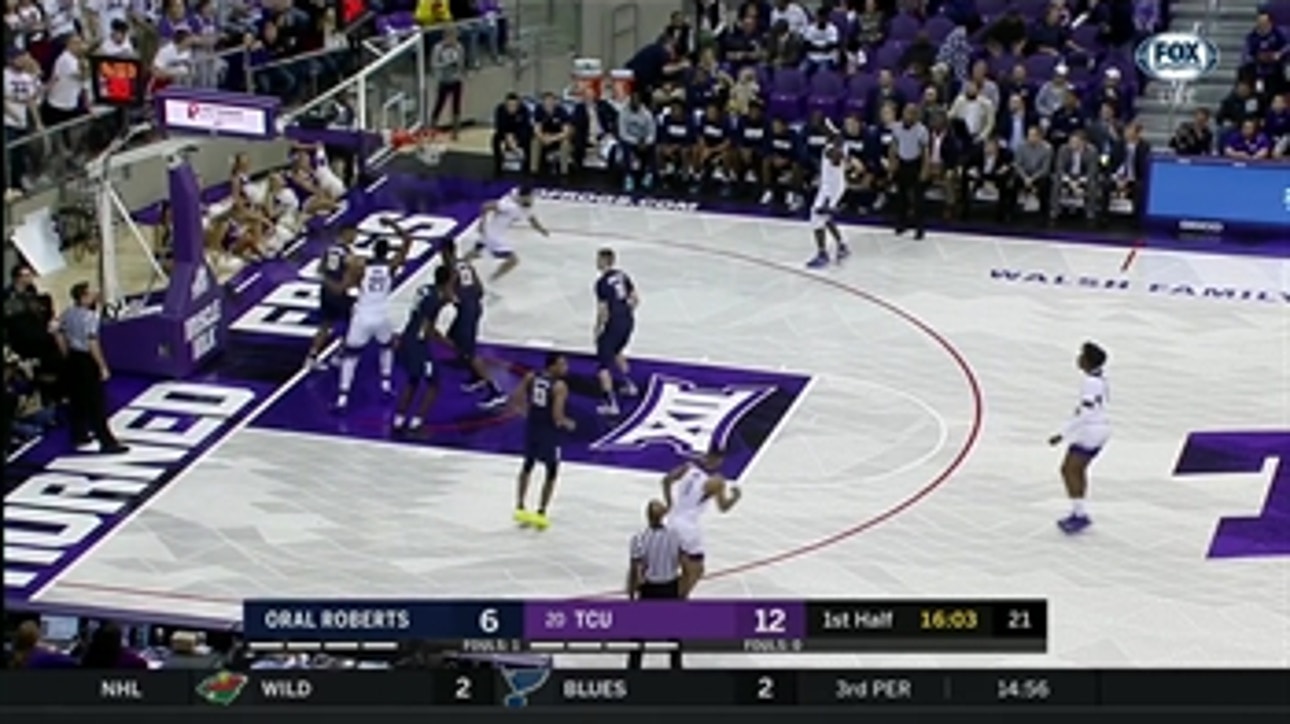 HIGHLIGHTS: TCU defeats Oral Roberts 79-62