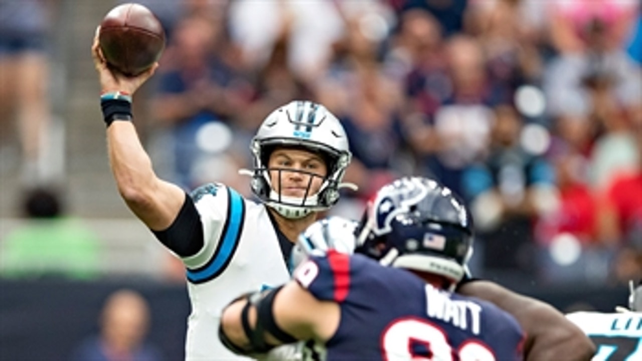 Kyle Allen on the Panthers 16-10 victory against the Houston Texans: 'Hard fought game'