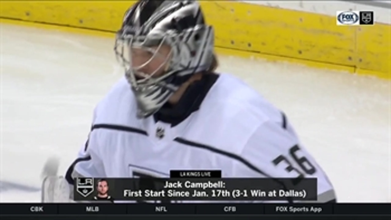 Jack Campbell returns to net for LA Kings with tough road task
