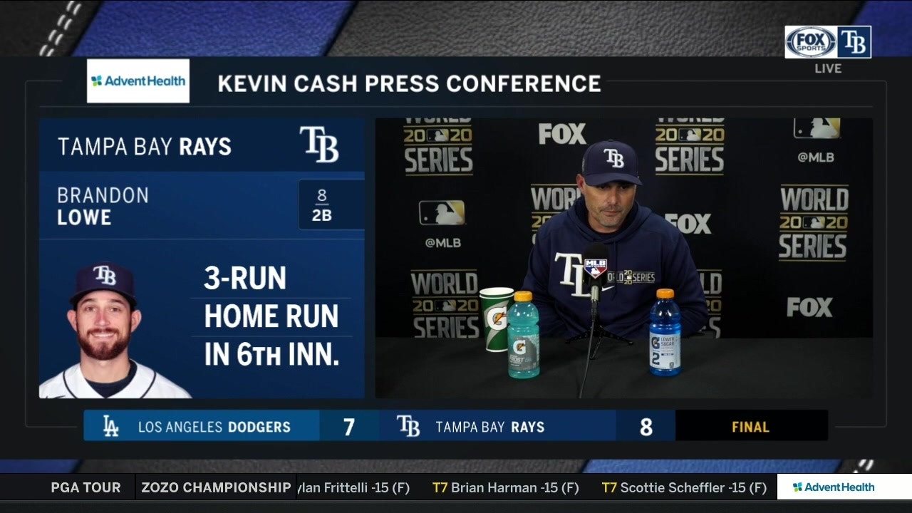 Kevin Cash recaps Rays' electric Game 4 win over Dodgers