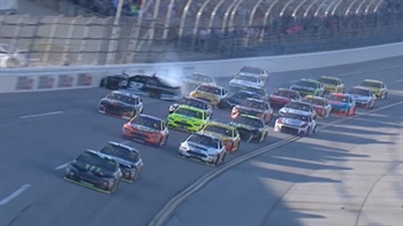 Chase Elliott & Matt DiBenedetto wreck on the final lap ' 2018 TALLADEGA