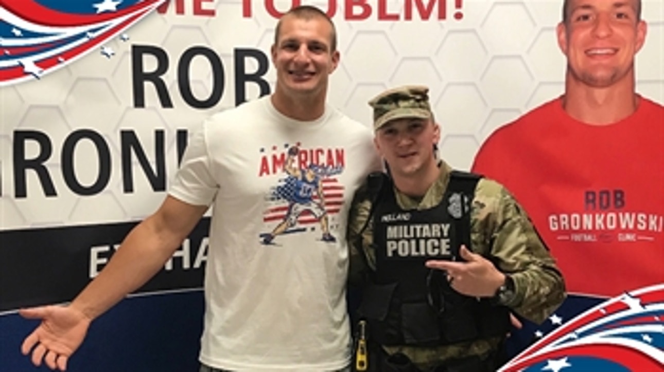 Drew Brees, Terry Crews & Rob Gronkowski share their appreciation for the U.S. Armed Forces