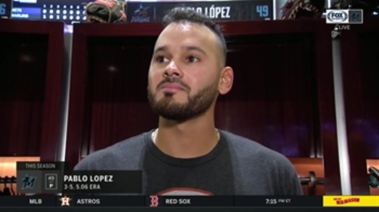 Pablo Lopez on his 7 strikeouts, 7 scoreless innings after Marlins' win