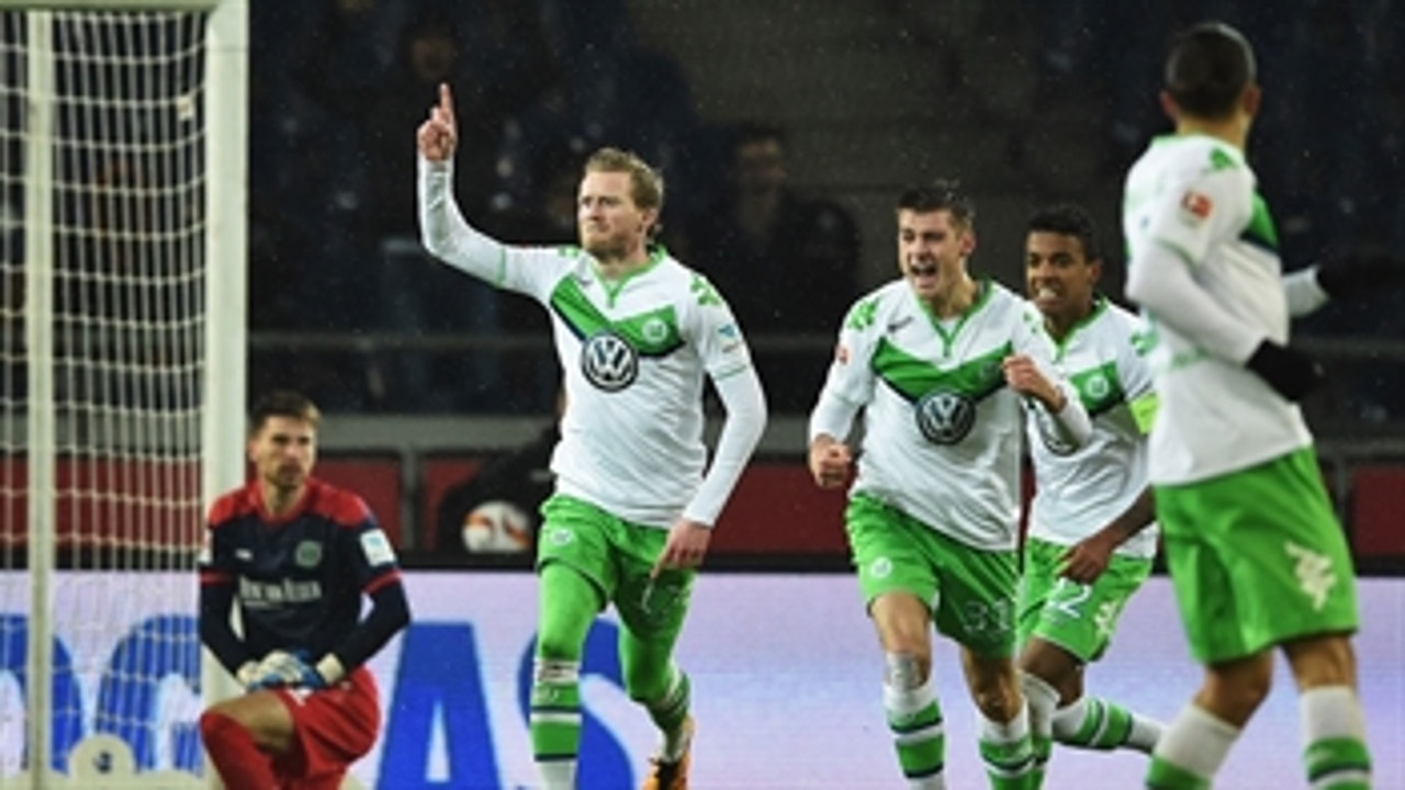 Andre Schurrle scores hat trick for Wolfsburg vs. Hannover 96 ' 2015-16 Bundesliga Highlights