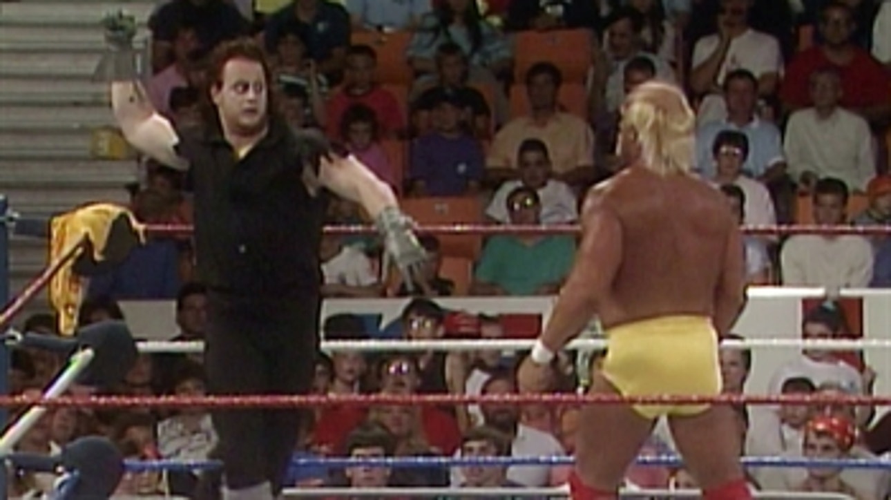 Hulk Hogan vs. The Undertaker for the first time: Hulkamania 6, July 29, 1991