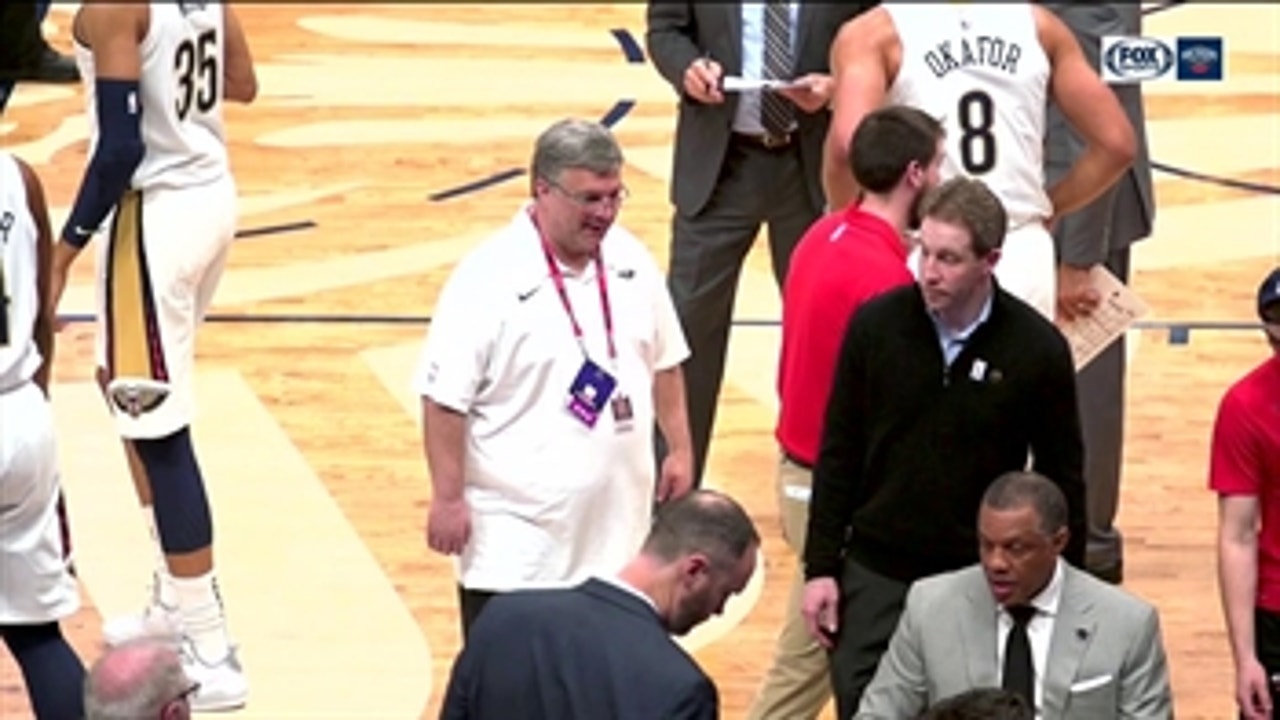 David 'Big Shot' Jovanovic honored for his years of service with the Pelicans