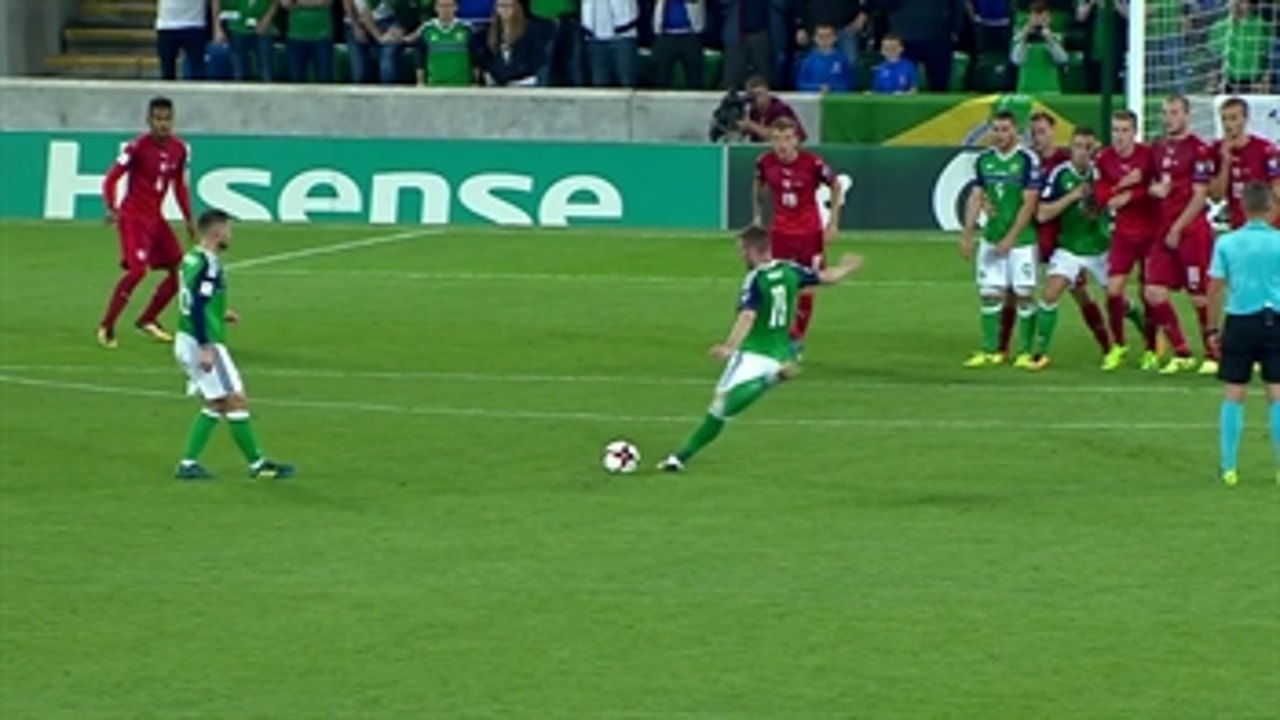 Chris Brunt nets free kick goal vs. Czech Republic ' 2017 UEFA World Cup Qualifying Highlights