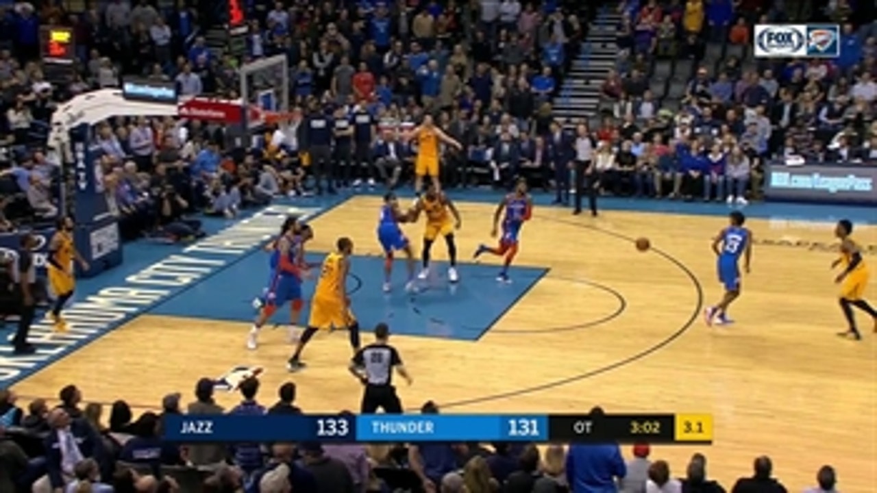 HIGHLIGHTS: Paul George with the windmill dunk in OT