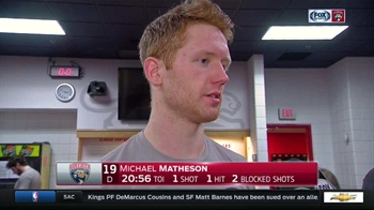 Panthers' Michael Matheson: 'We dug ourselves into a hole early on'